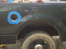 gas door rust fix project