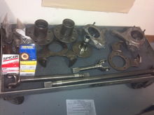 Clean Parts, missing a stub shaft and a spindle due to damage