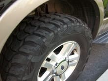 Kumho 35x12.50x18 I don't know about you guys, but I love the stock Ford wheels