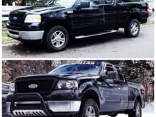 when i first got my truck and what he looks like now