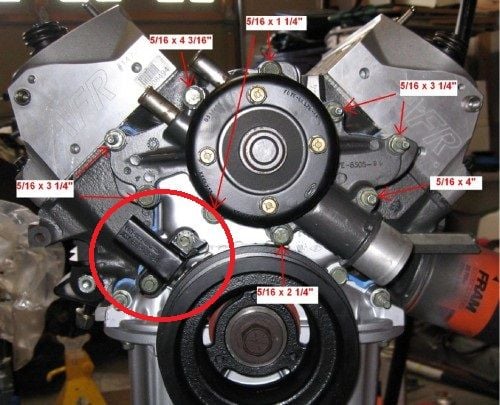 Need location of crank sensor - Ford F150 Forum ... 1995 mustang alternator wiring diagram 