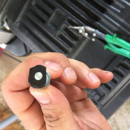 Rubber Washer to take up gap