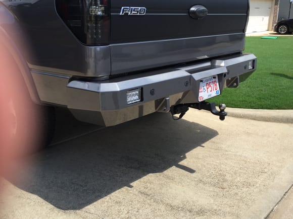 Fusion Rear Bumper with E series Rigid lights (work independent, also full on or strobe)