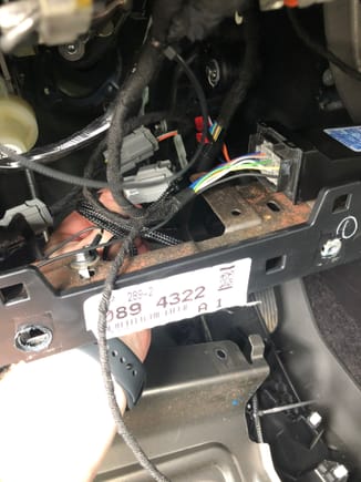 Heated Steering Wheel Module wiring installed