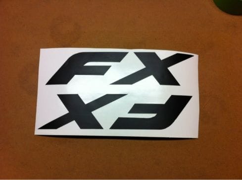 Made black FX stickers to cover the red