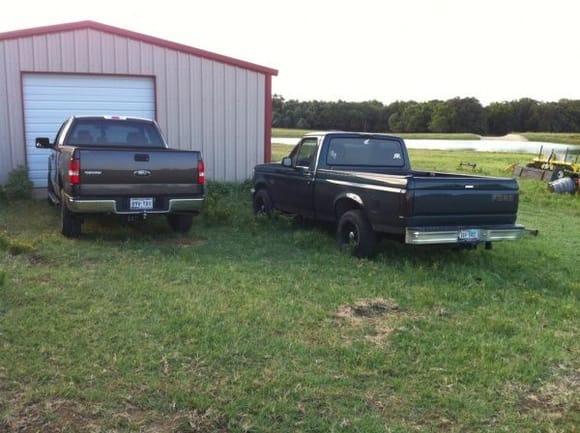 My 95' f150 4.9l w/ 5spd (my 1st truck) and my 06' Scab