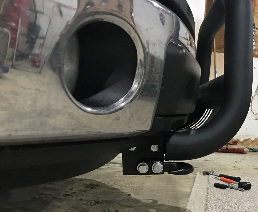 Tow hooks with bull bar installed Ford F150 Forum Community of Ford