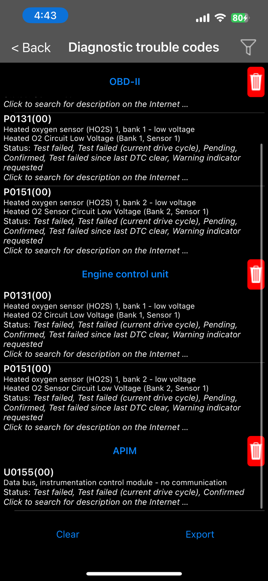 P0131 & P0151 (Heated O2 Sensor) Codes at the same time? Ford F150