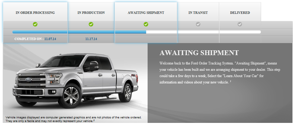 Ford truck order tracking #5