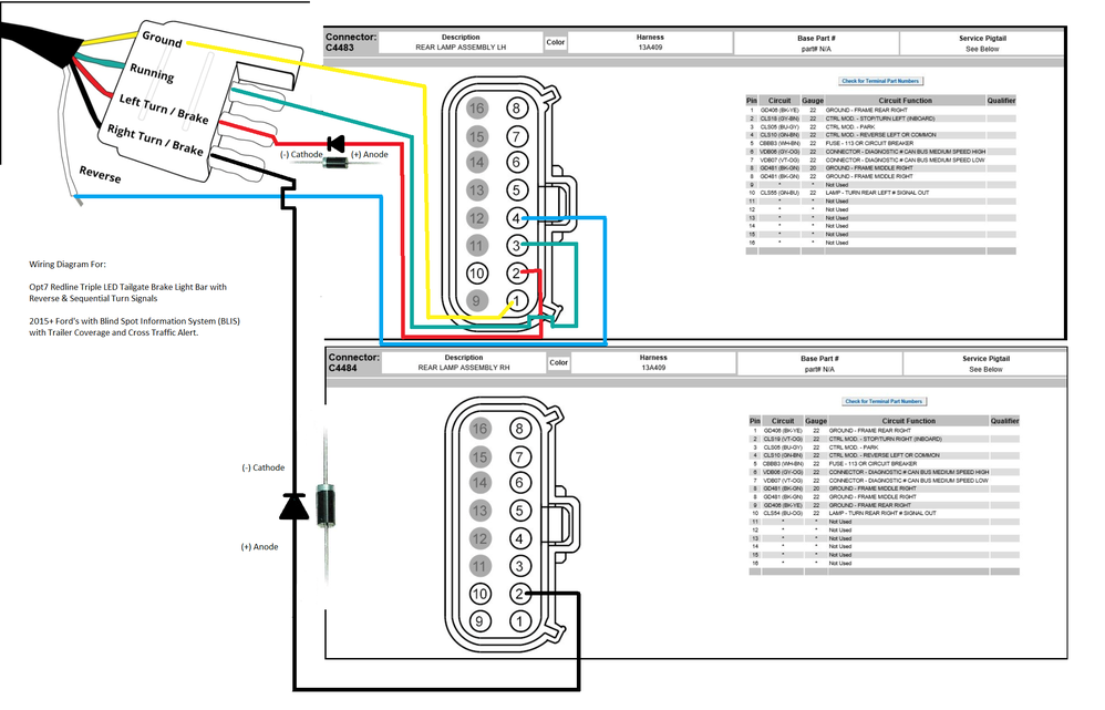 What connector to use on BCM pin. If I am correct in my reading. - Ford