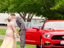Little brother going to prom with grandpas mustang ecoboost