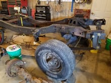 Front axle back under