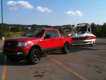 Truck with boat