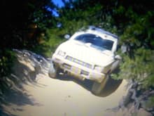 my friends yota coming over a hill