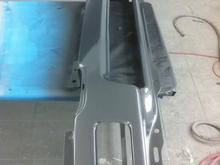 Front bumper painted