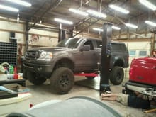 3months later 38&quot; Kumhos 18&quot; XD Monsters and brought up three inches on lift to see where Body lift will put height