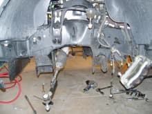 Drivers side rear A-arm mount point needing to be cut off