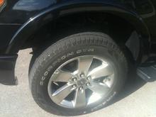 Driver Front-This is probably the best looking tire I have but for being only 18 months old and 17k miles, I think it's not where it should be