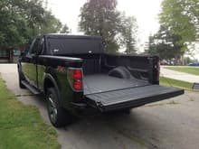 BakFlip G2 installed and truck bed Line-X