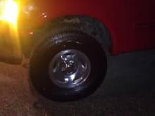 My new tires and wheeles at night