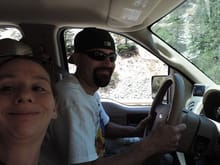Truck selfie on our way camping