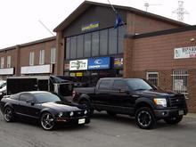 20" Dick Cepek Torque, 33x12.5r20 Dick Cepek Radial FC-II, 2inch Levelling Kit, Extang Solid Fold Toneau, Tint.....all black with more to come!
05 Mustang GT Lowered with 20inch Staggered Asanti rims and tires.