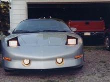 my 96 trans am all lights on. vehicles from left to right, 86 chevy custom-10(was mine also), 66 caprice(in front of custom-10), 96 trans am, 2000 gmc sierra, 94 crown vic. funny thing is the only vehicle left out of all these is the sierra