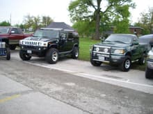 2009 Jamboree, Me next to a hummer with the same style wheels