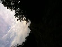 at the top of hill