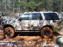 Roommate's toy Expedition on 37's with 20" Monsters.