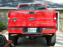 Truck from the rear