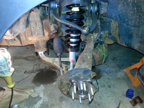 Most New parts installed, Sway Bar missing yet, and brake hardware.