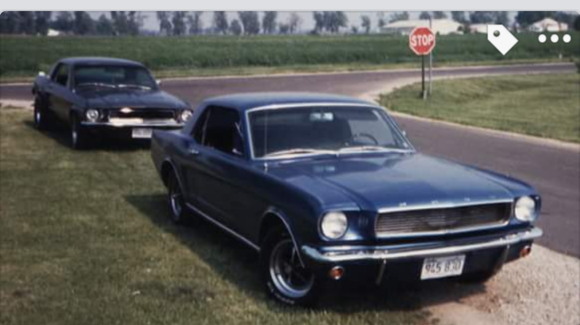 Dad and grandfathers mustangs back in the day