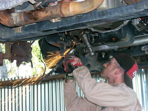 cutting off the stock LCA mount