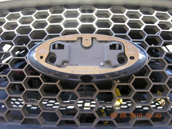 Base with camera bolted in