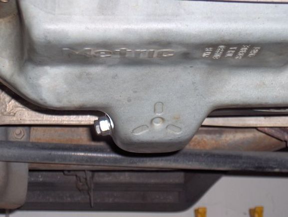 New drain plug for E4OD.  Should make it less messy when dropping the pan!