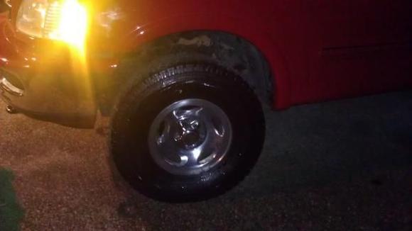 My new tires and wheeles at night