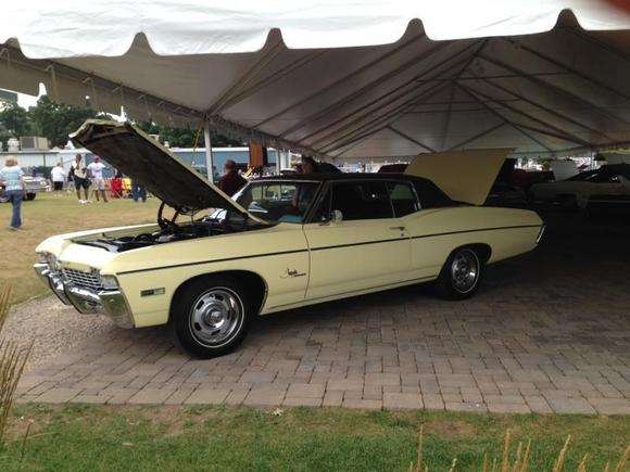 A stunningly clean '68 Impala that I considered as a possibility for my "People's Choice" vote.