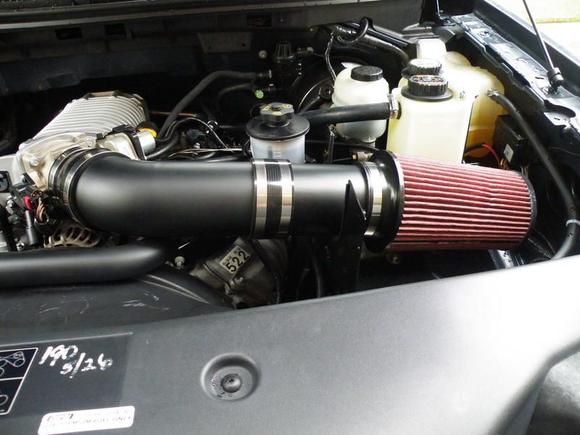 full shot of intake from front