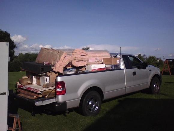 Moving random junk from building to building. Not on road.