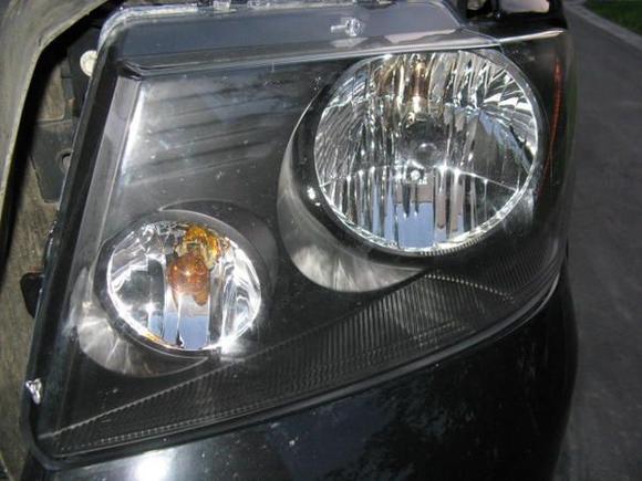 Blackout headlights