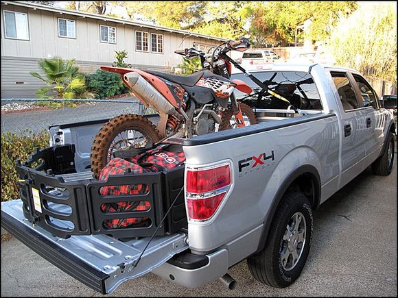 Loaded up and ready to roll in a new truck for my last ride of the summer.