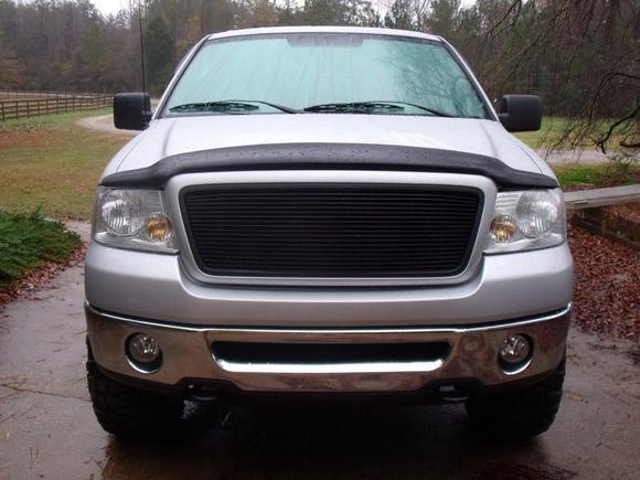 new carriage work bolt over grille!!cut the honey comb out and it looks like a replacement!