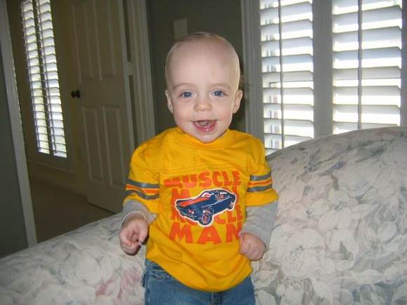 My little muscle man!