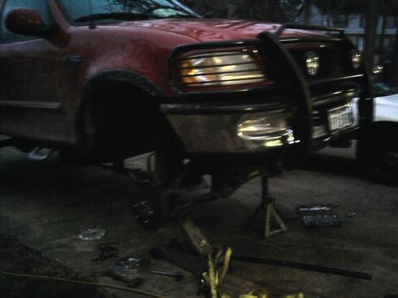 once again gettin worked on. lol