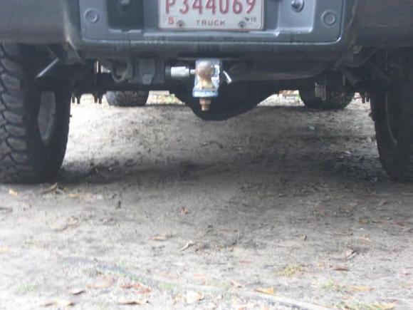 new black exhaust tucked from the rear