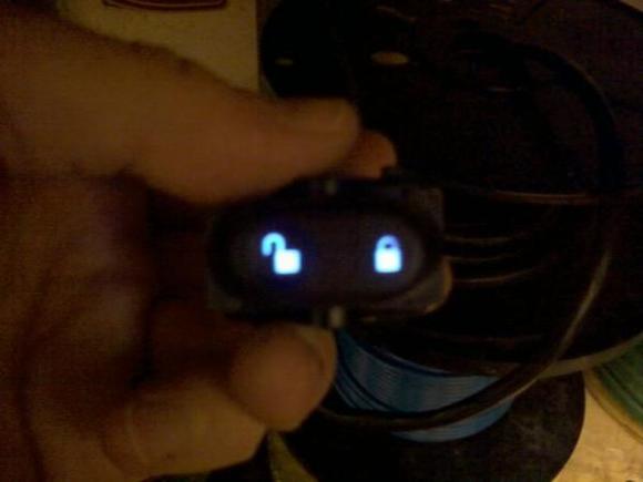 '08 door lock switch with blue 1206 l.e.d.s