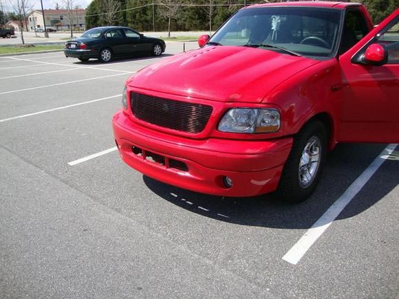 Daytime view of the new grille.