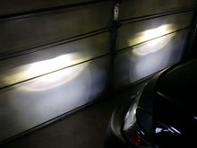 Low beam with projector fog light. Slight mismatch of color temp but not bad.