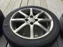 This tire has a sidewall bubble.  Will be replaced with brand new Westlake SV308 before sale.